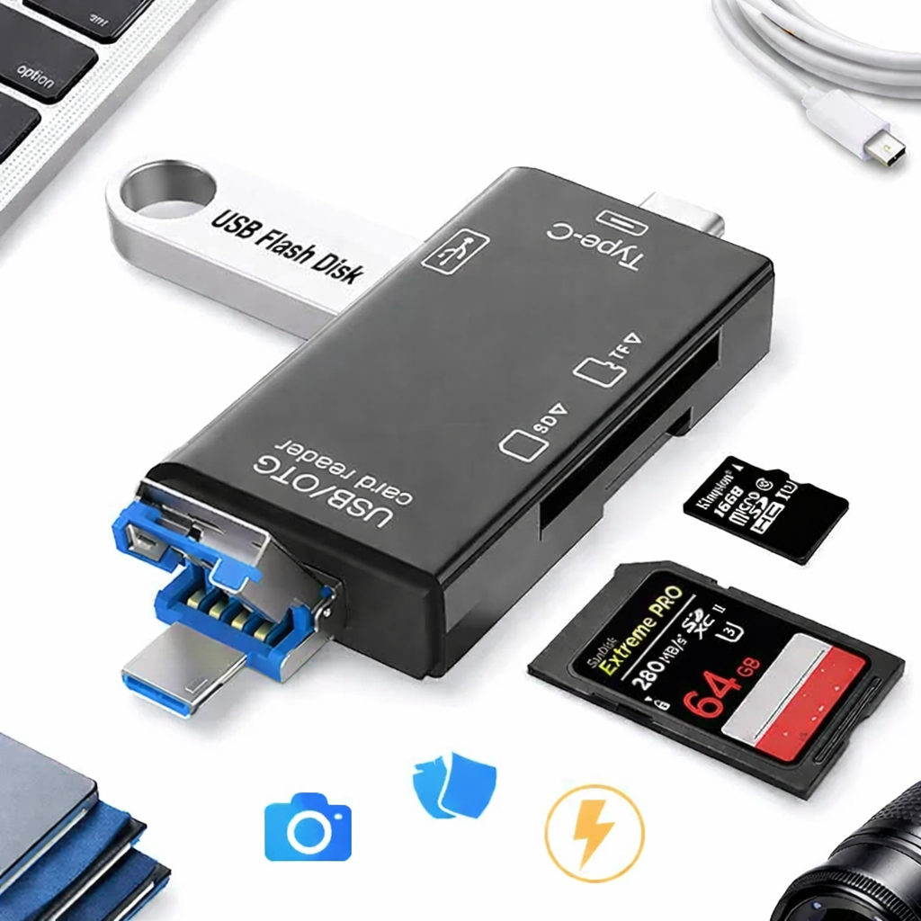 6 in 1 USB OTG Card Reader