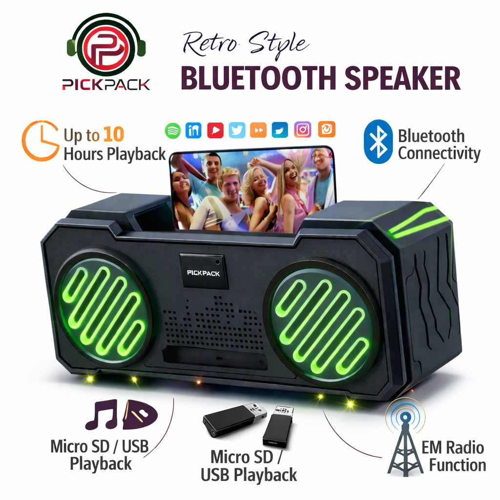 PickPack ReBeats 20W Bluetooth speaker with mobile stand