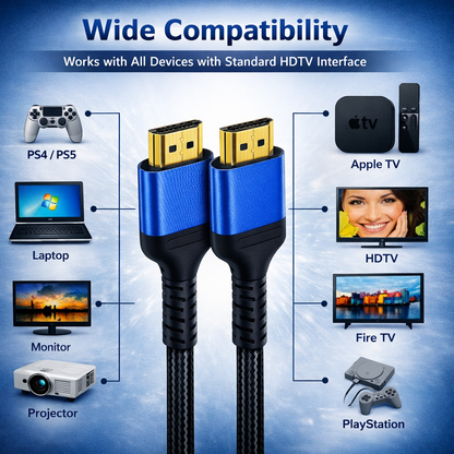 HDMI Cable 1.5m | High-Speed HDMI 2.0 4K Ultra HD