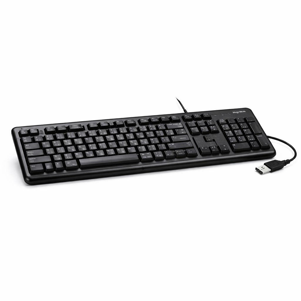 Logitech K120 Corded Keyboard – Durable & Spill-Resistant