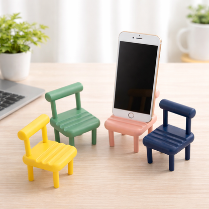 Mobile Phone Holder – Cute Chair Shape Cellphone Stand for Desk & Table