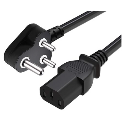 Desktop PC Power Cable | Heavy-Duty AC Power Cord for CPU & Monitor