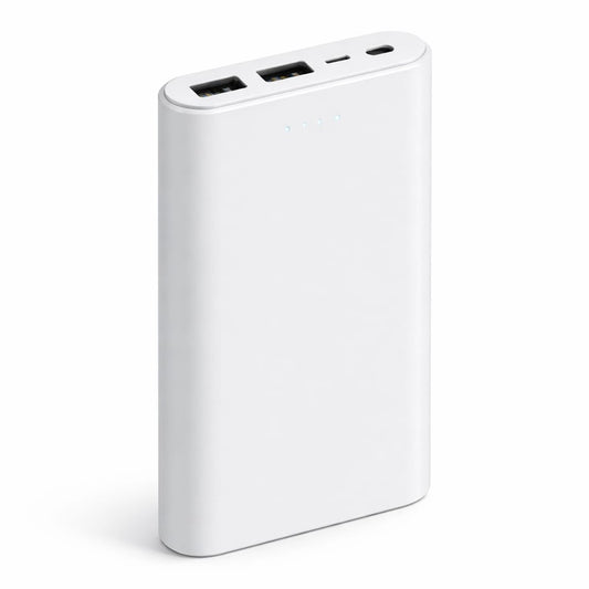 Genie Real Power 10000mAh power bank white dual USB fast charging