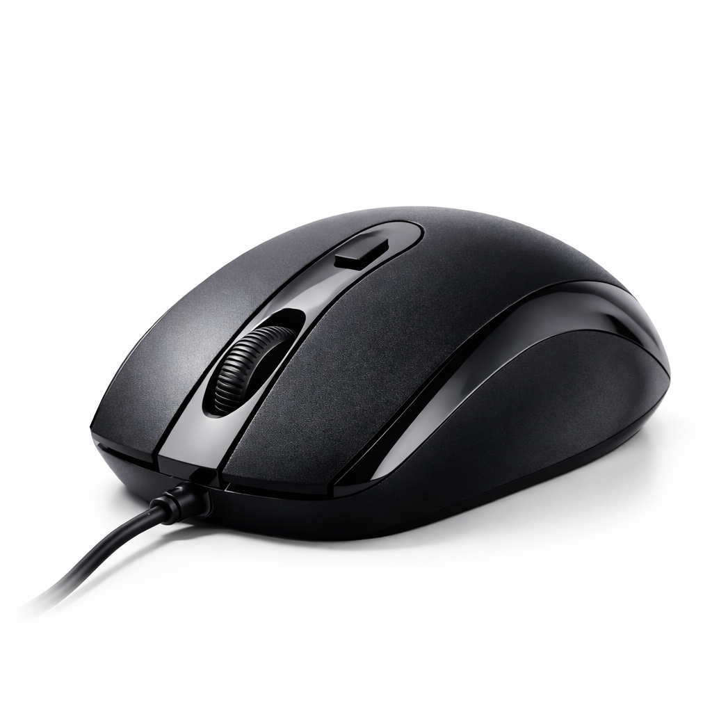 Lapcare L-70 Plus Wired USB Mouse 1000 DPI Optical with Ergonomic Design for Laptop & PC
