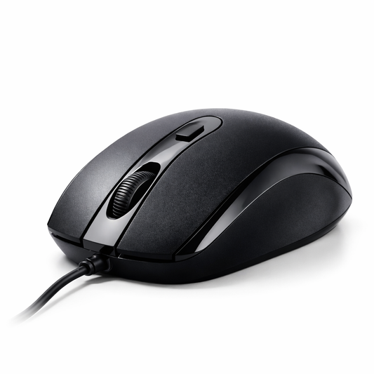 Lapcare L-70 Plus Wired USB Mouse 1000 DPI Optical with Ergonomic Design for Laptop & PC