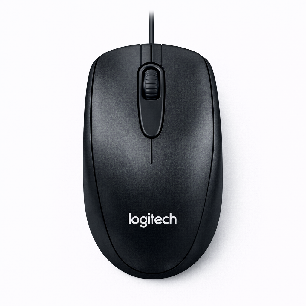 Logitech M90 black wired computer mouse compatible with Windows desktop and laptop
