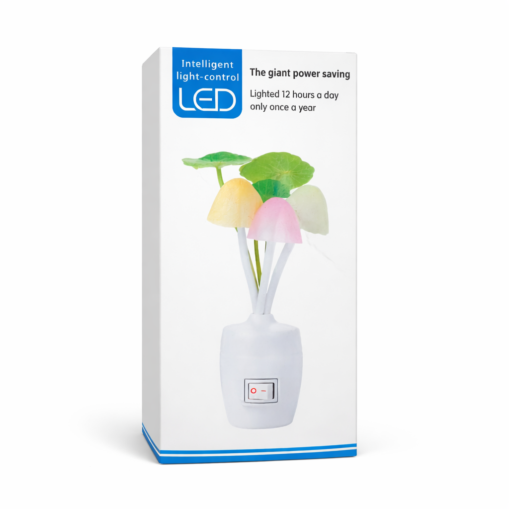 Mushroom LED Magic Night Lamp Side View – The Genie Store