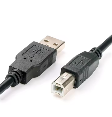 USB 2.0 Printer Cable 3m – USB A to B High-Speed Black