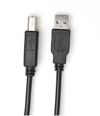 USB 2.0 Printer Cable 3m – USB A to B High-Speed Black