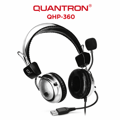 Quantron QHP 360 Wired Headphone with Mic – The Genie Store