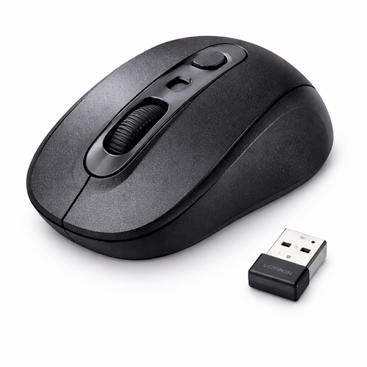 Quantron QMU 527 Max wireless mouse black color plug-and-play for desktop and laptop