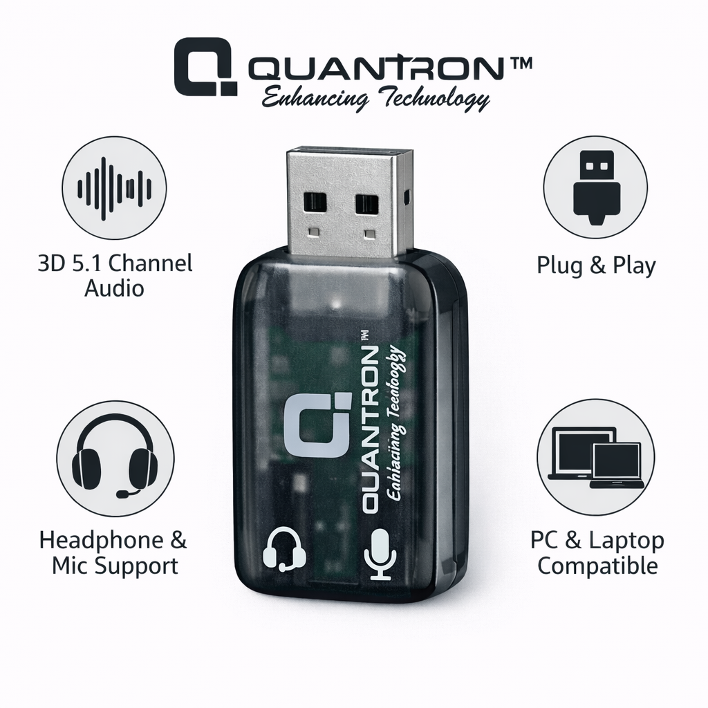 Quantron QSC 260 audio interface side view ergonomic design