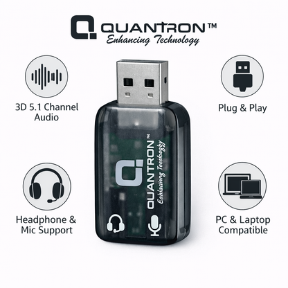 Quantron QSC 260 audio interface side view ergonomic design