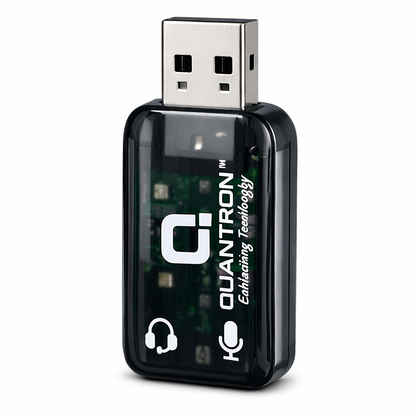 Quantron QSC 260 USB External Sound Card Audio Interface for PC & Laptop