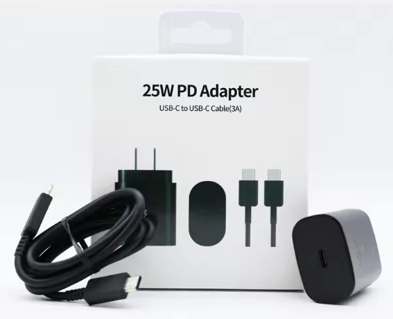 25W USB-C PD Travel Adapter – Fast Charging, Fireproof, 3A Output