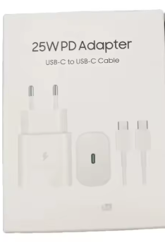 25W USB-C PD Travel Adapter – Fast Charging, Fireproof, 3A Output