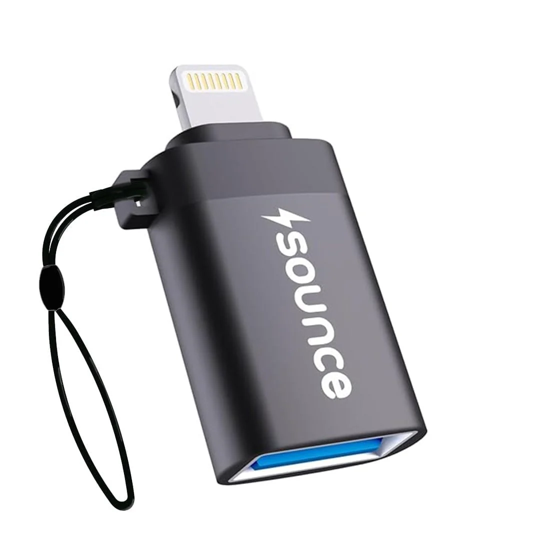 Lightning to USB 3.0 OTG Adapter for iPhone & iPad – Fast Transfer, Charging & USB Peripheral Support