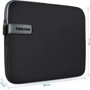 Sounce Protective Laptop Bag Sleeve fits Upto 14.1″ Wrinkle Free, Padded, Water Resistant Light Neoprene case Cover Pouch, Compatible for All Notebooks Such as Mac Book Pro (14.1 inch)