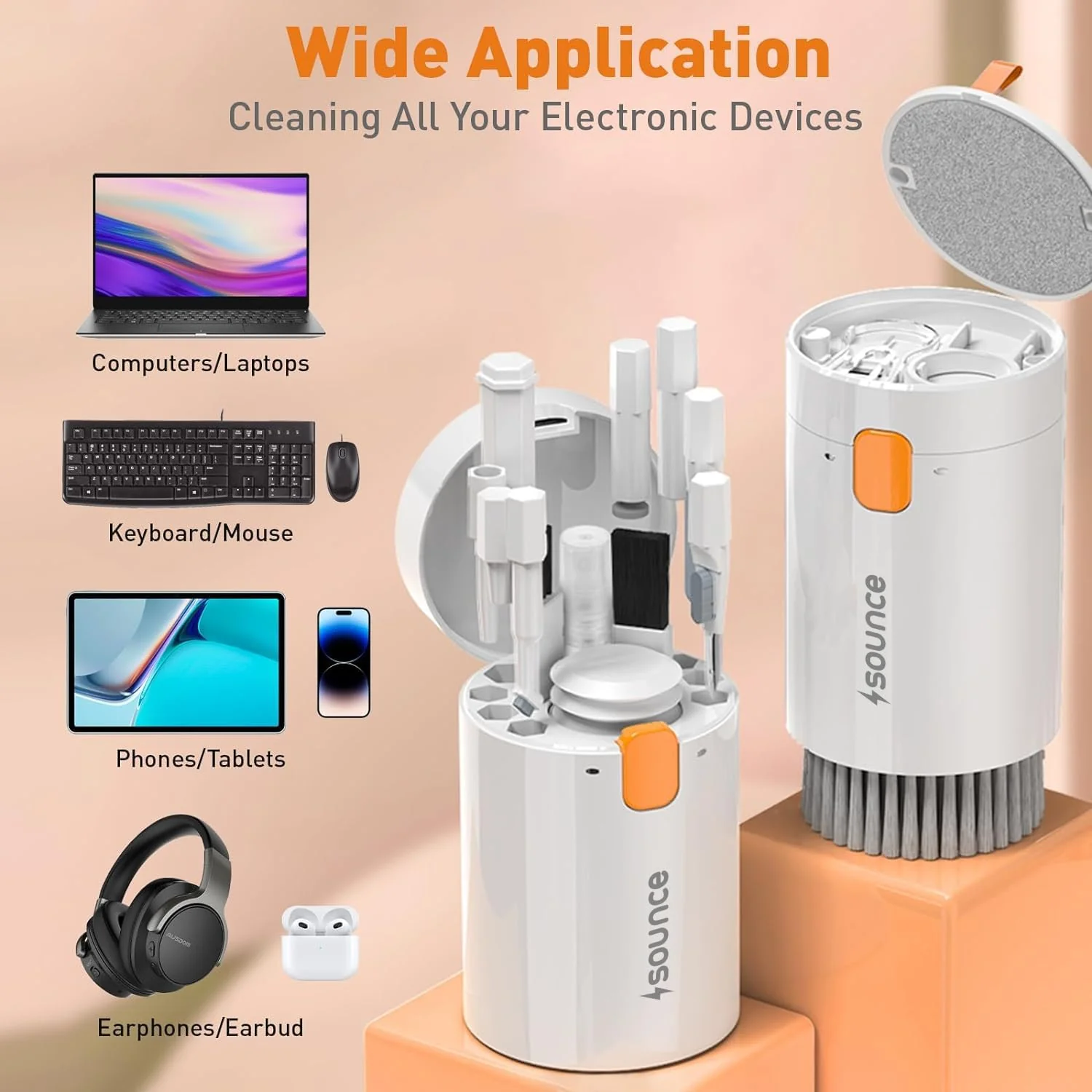 Sounce 20-in-1 Cleaning Kit for Laptop, PC, Mobile & More