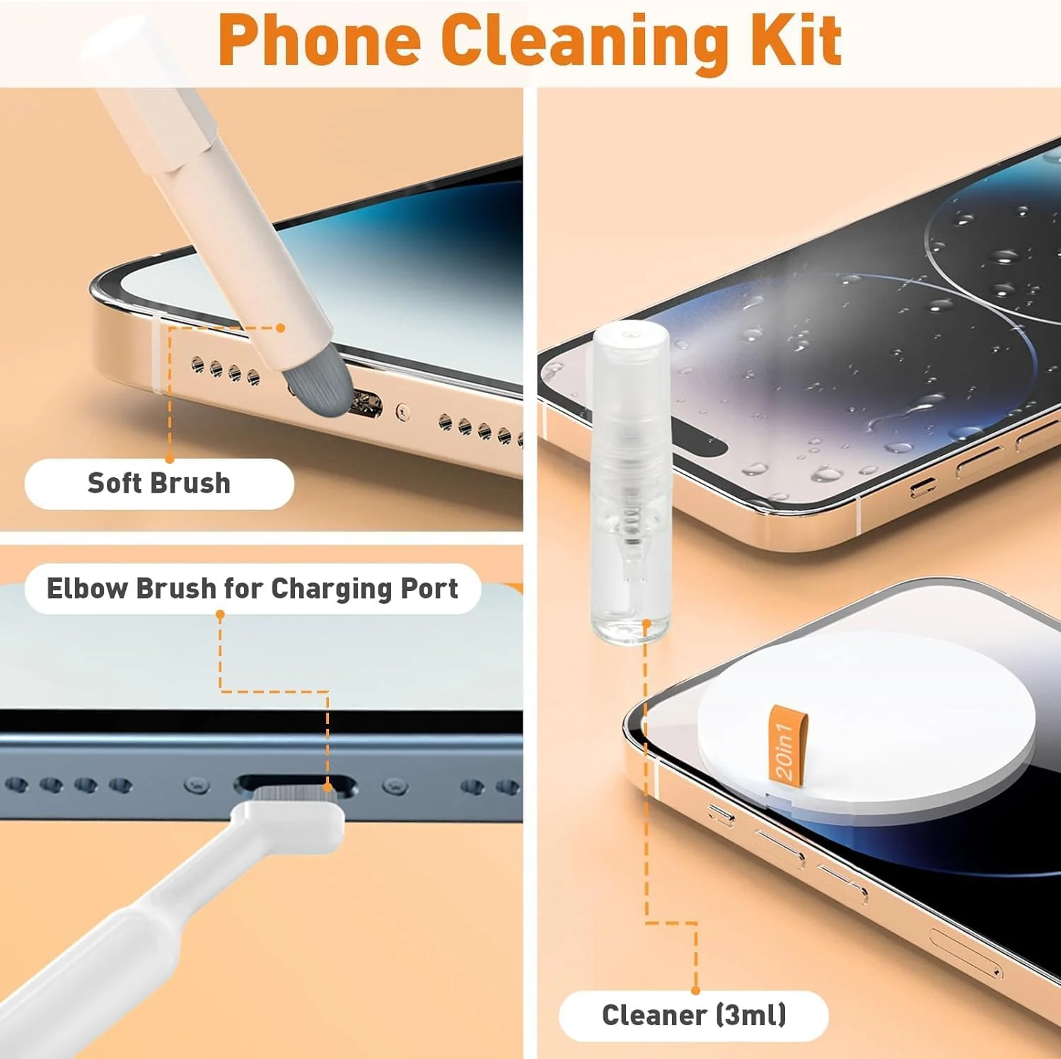Sounce 20-in-1 Cleaning Kit for Laptop, PC, Mobile & More